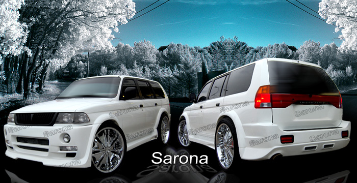 Custom Mitsubishi Montero Sport  SUV/SAV/Crossover Body Kit (1997 - 1999) - $1450.00 (Manufacturer Sarona, Part #MS-020-KT)